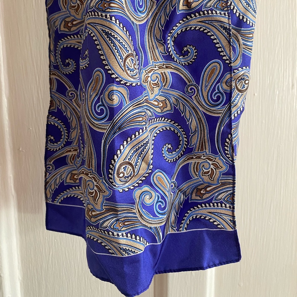 ETON Silk Scarf. Made in England